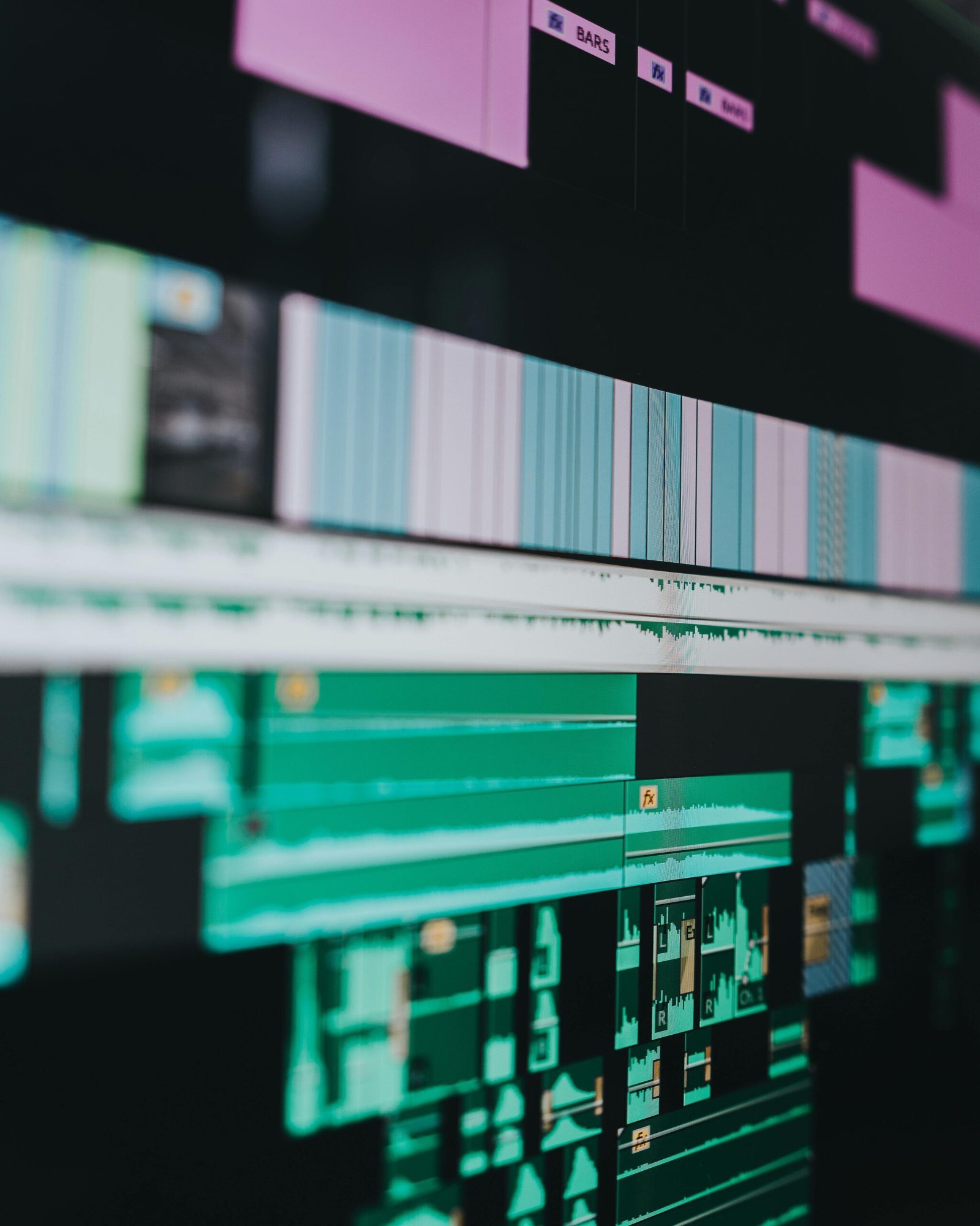 Línea de tiempo de edición de video en computador